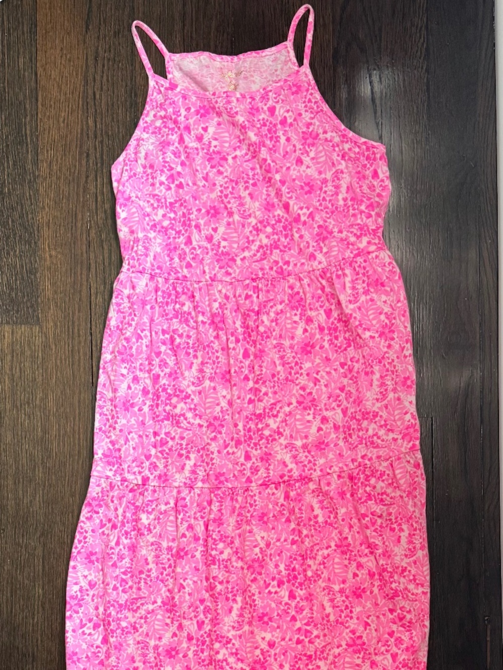 lilly pulitzer girls pink maxi sz XL